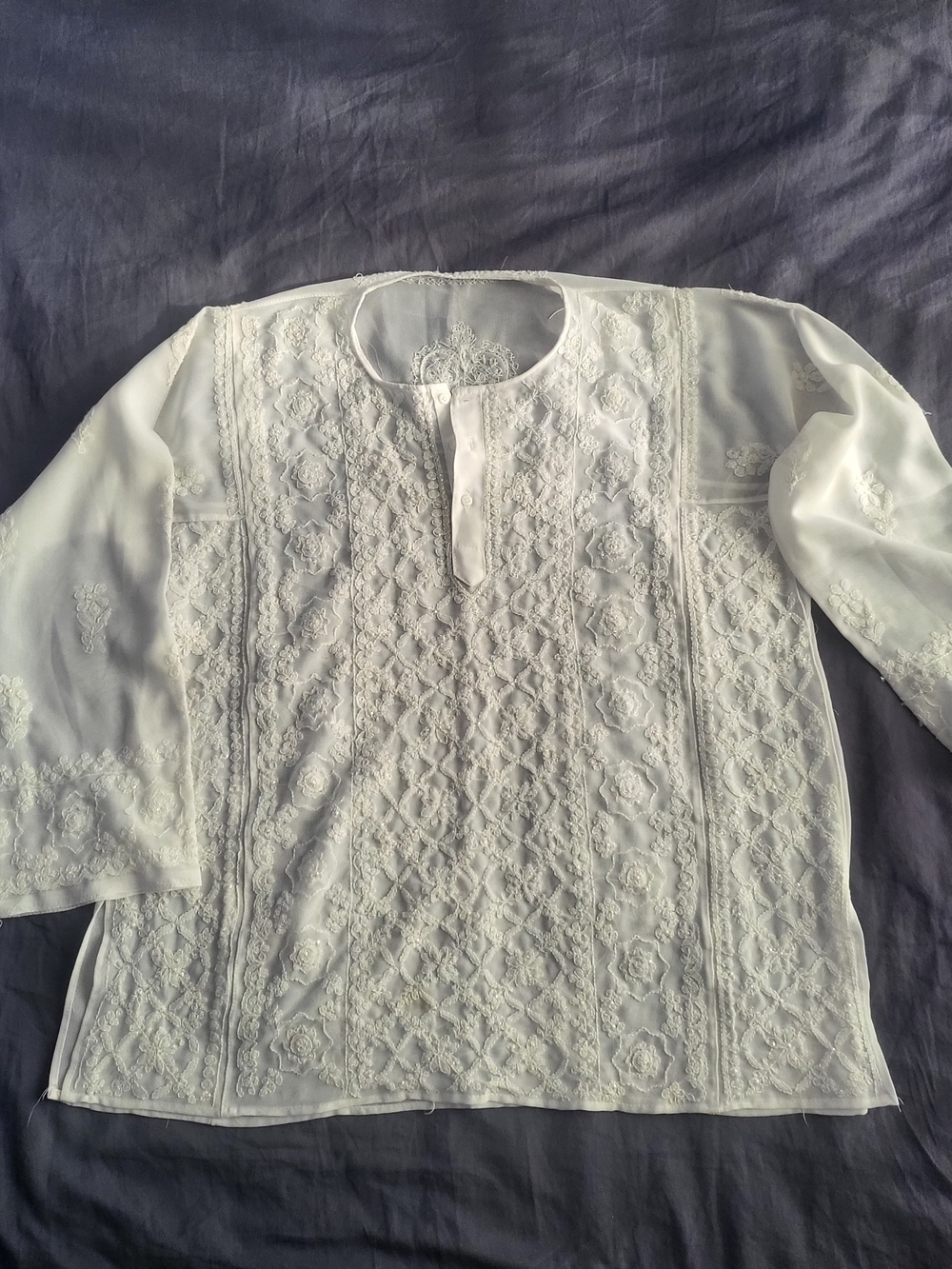 Handmade In India - Embroidery Lightweight Top -